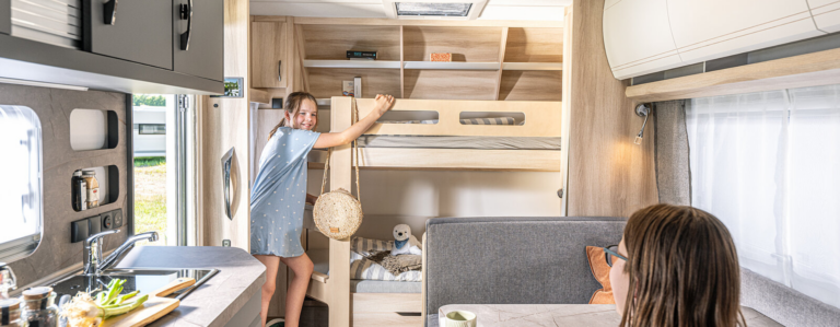 Caravans met aparte kinderkamer
