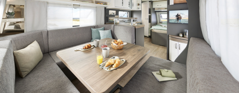 Caravans met grote rondzit