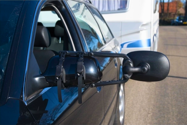 Géén of verkeerde caravanspiegels gebruiken