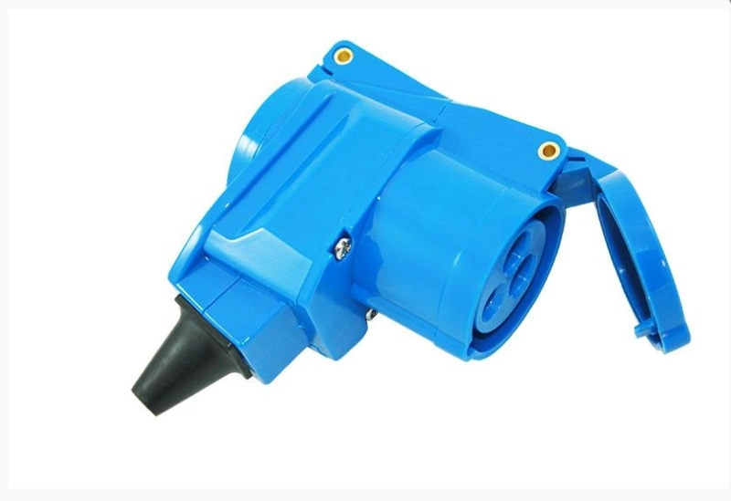 CEE Contrastekker haaks + 230V uitgang