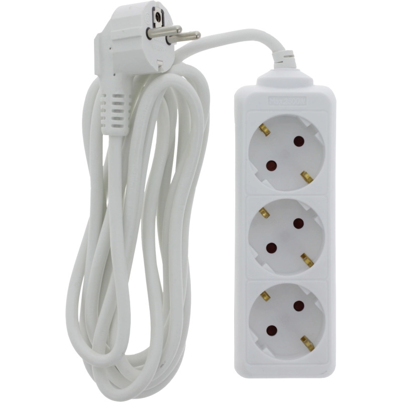 Stekkerdoos 3-voudig 5 mtr.