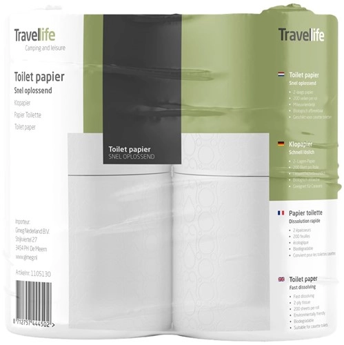 Travellife toiletpapier (4 rollen)
