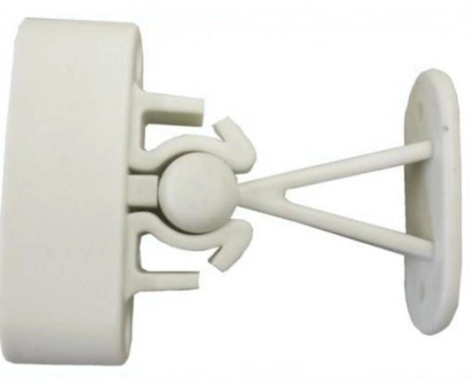 Deurvanger met veer wit