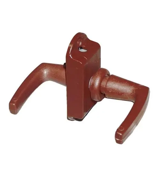 Toiletslot met kruk bruin