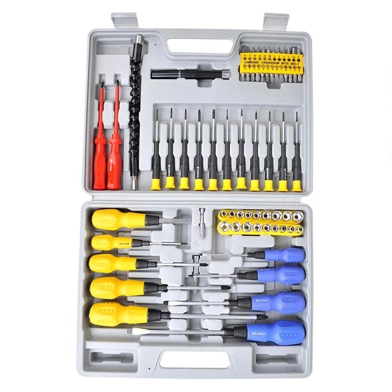 Schroevendraaien- bit- en doppenset