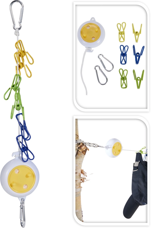 Waslijn uittrekbaar 8m