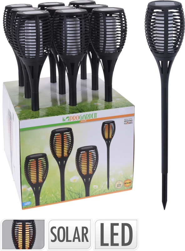 Solar fakkel flame led