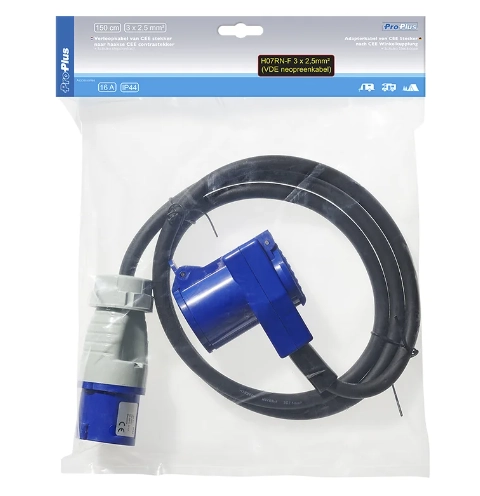 As - Schwabe Cee-caravan-voeding Stekker – 230 V-16 A Camping Aanbouwstekker Met Klapdeksel – 3 Polige Stekker Voor Caravans – Voor Buiten – Ip44 – Made In Germany – Wit I 60484