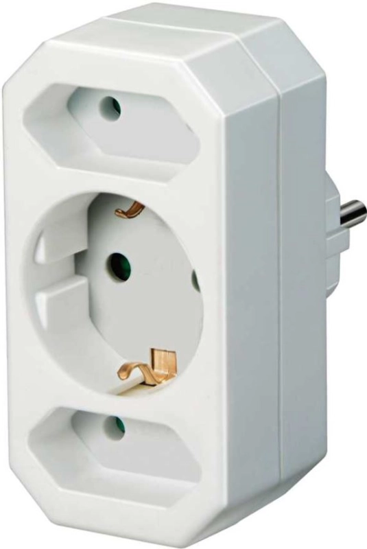 Adapterstekker 2V + 1xRA