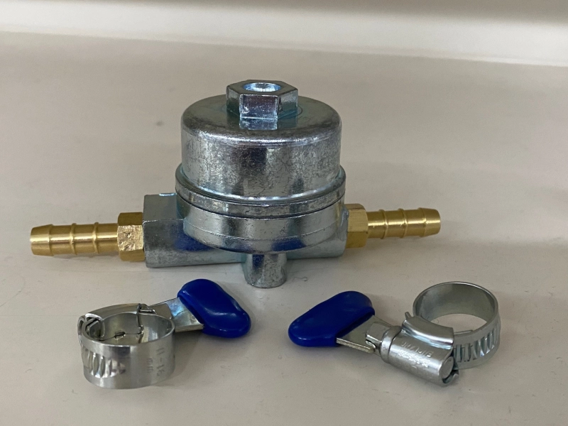 Gasfilter met 2x slangtule