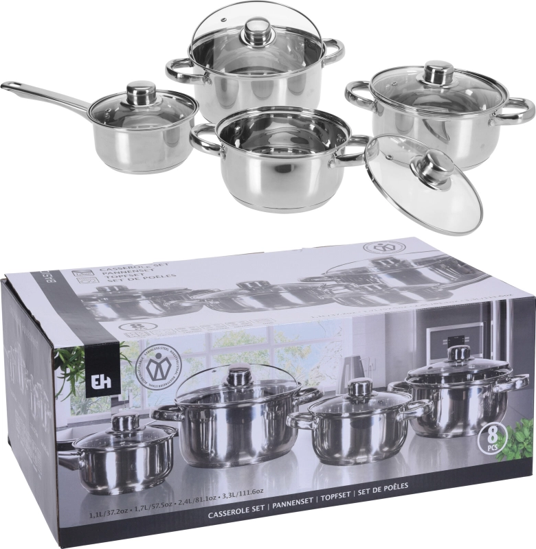 Excellent Houseware Pannenset 8-delig