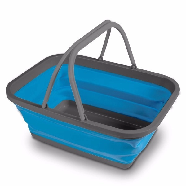 Wasbak opvouwbaar rechthoek blauw