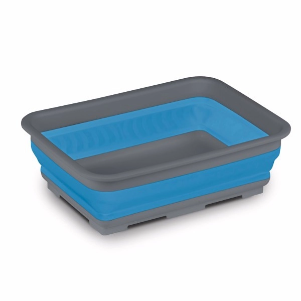 Wasbak opvouwbaar rechthoek blauw