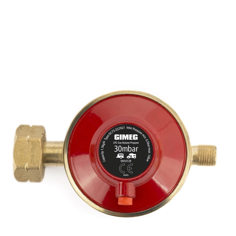 Gasdrukregelaar 30Mb.1/4L. afbl. ventiel