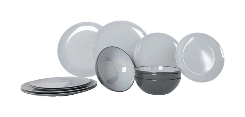 Gimex Vivid Servies grijs