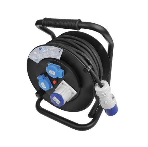 Pro-plus kabelhaspel 2xSchuko/1 CEE