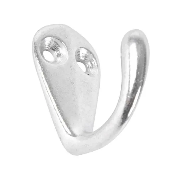 Kapstokhaak 1 tands aluminium