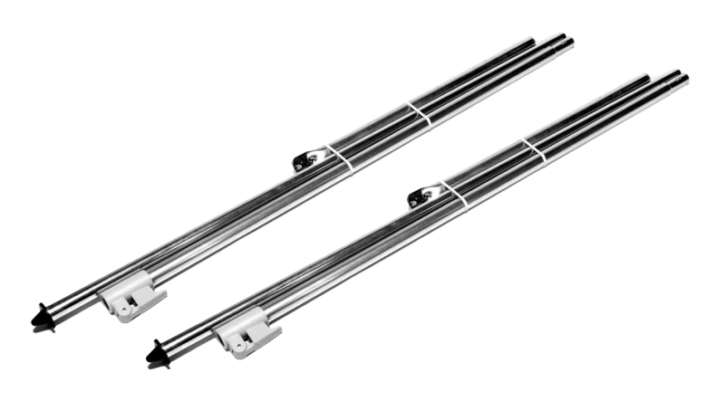 Dorema aandrukstangen 2 stuk staal 25 mm