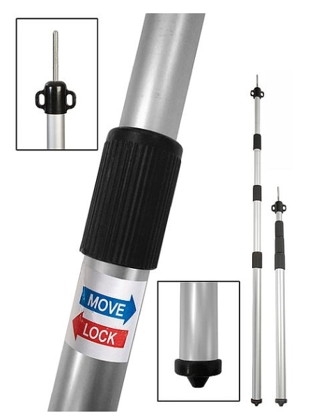 Bo-Camp Tarp-/Tentstok 93-230 cm