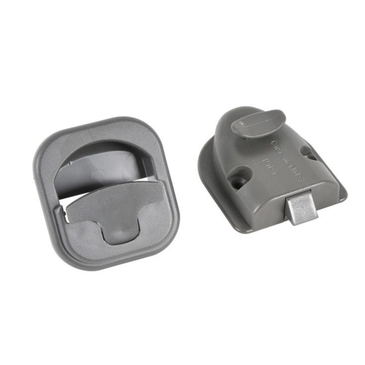 Toiletdeurslot grijs inbouw rond