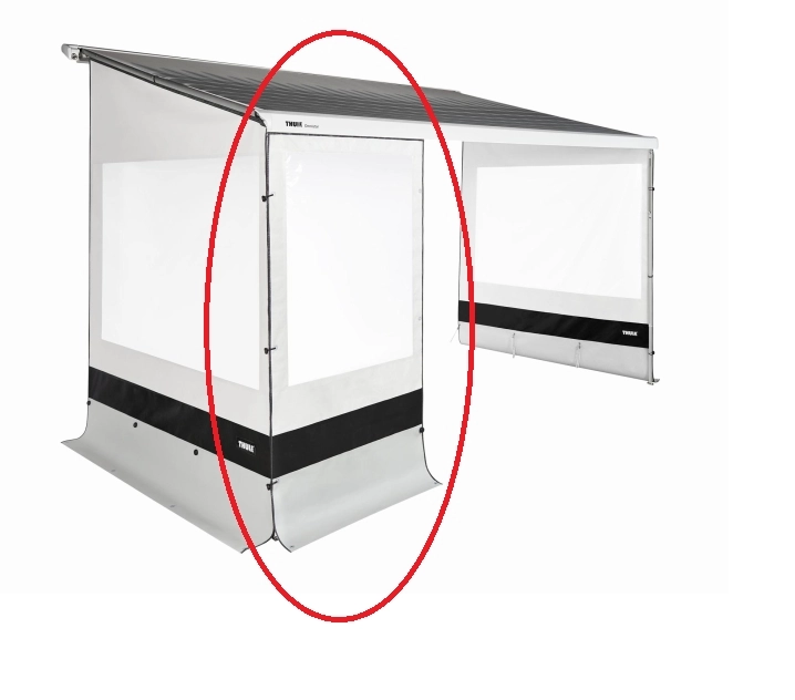 Thule Rainblocker voorwand G2 150x230 cm grijs/zwart
