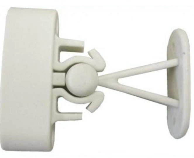 Deurvanger met veer wit