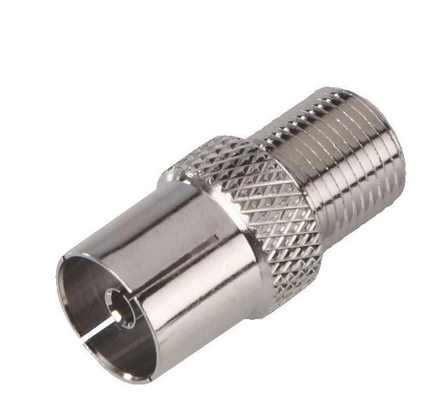 F-connector verloop F female/IEC female