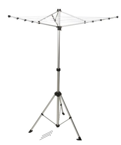 Bo-Camp Alu droogmolen 3-arm m/voet