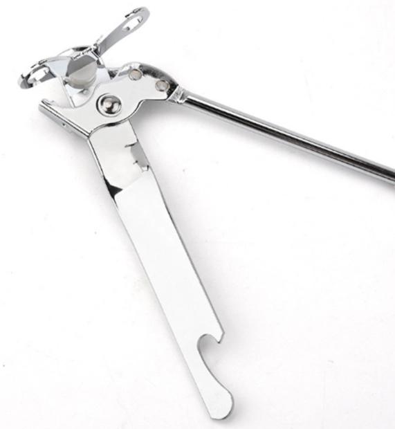 Blikopener metaal verchroomd