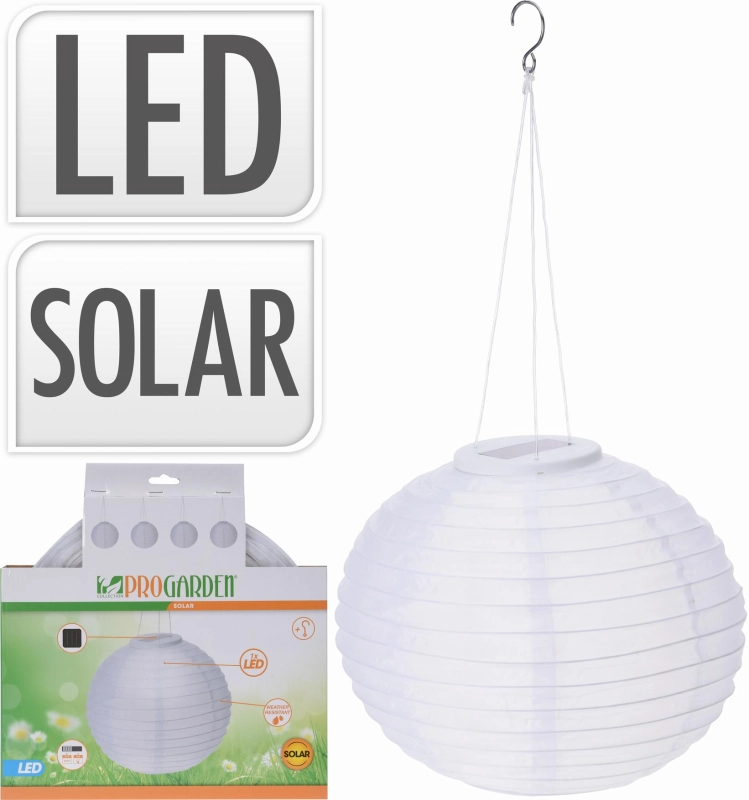 Progarden Solarlamp lampion bolvorm