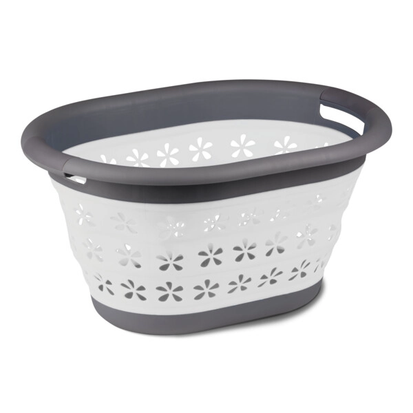 Wasmand opvouwbaar grijs