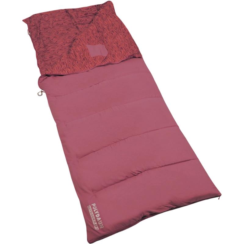Polydaun slaapzak Beach House Wine Red
